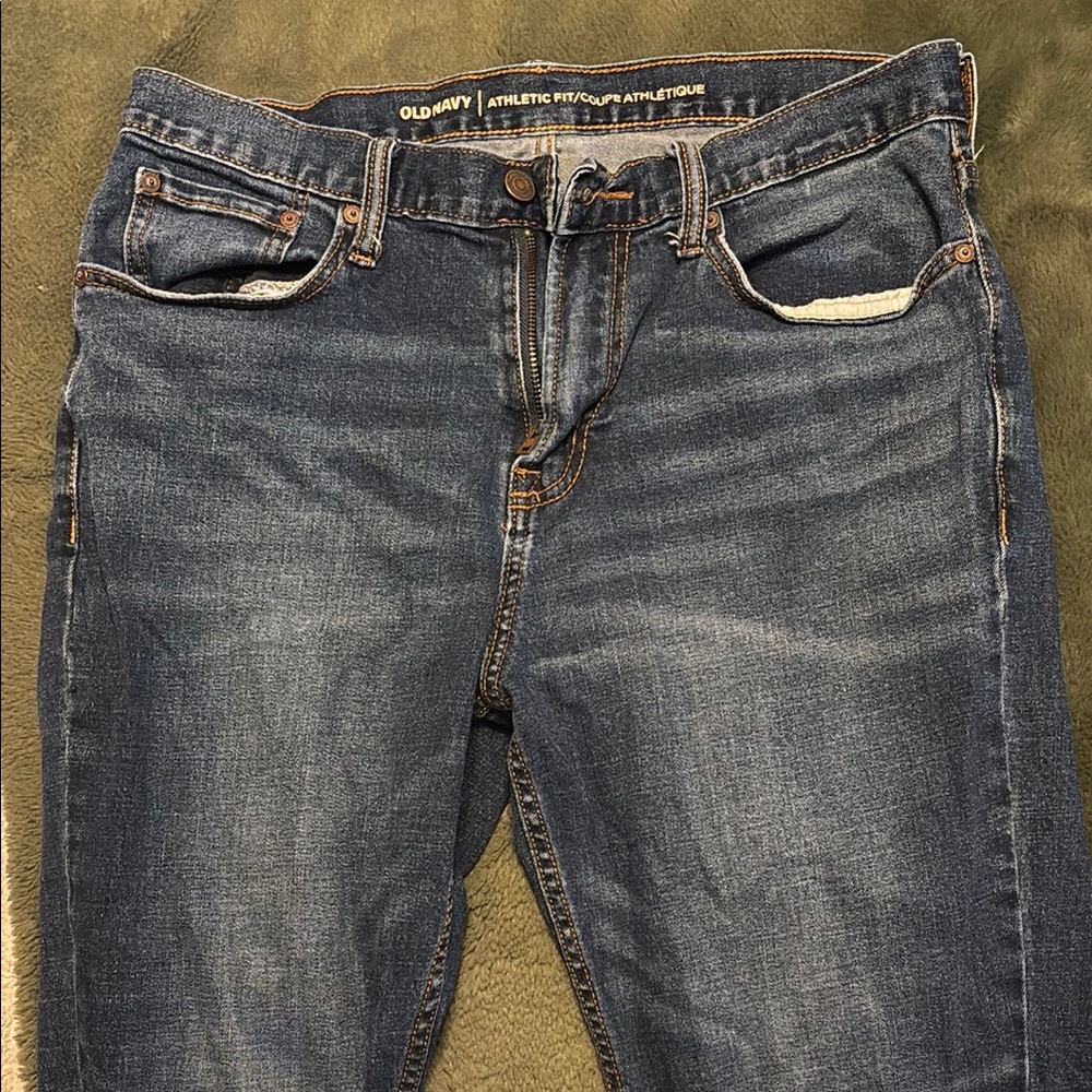 Old Navy Blue Athletic Jeans Classic Comfort